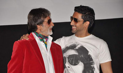 Amitabh Bachchan consoles son Abhishek!